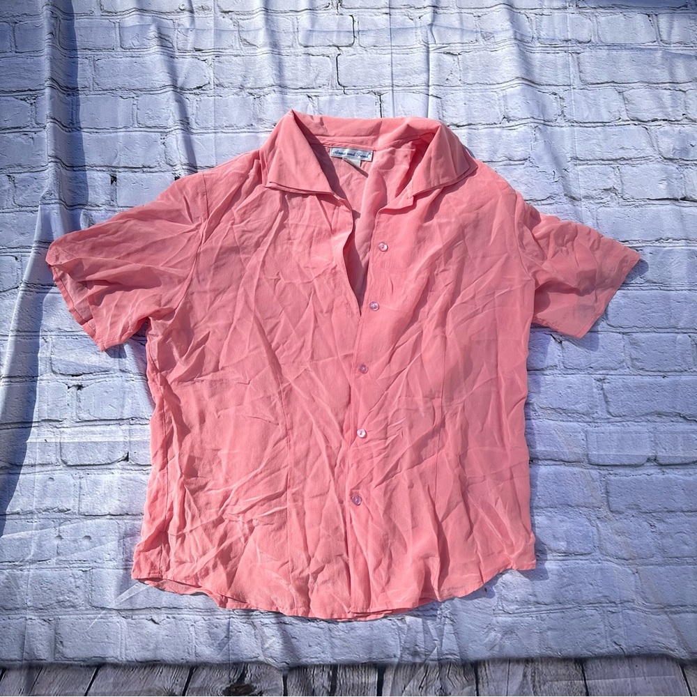 Anna And Frank Blush Silk Top